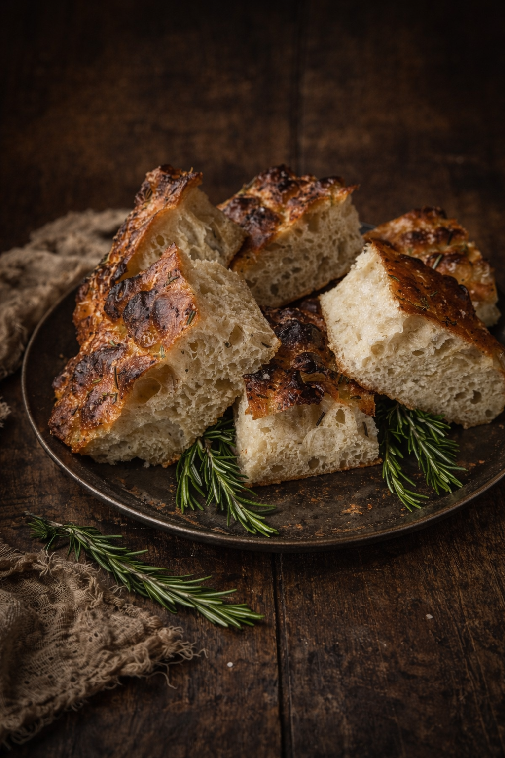 Freshly baked focaccia from Breaking Bread